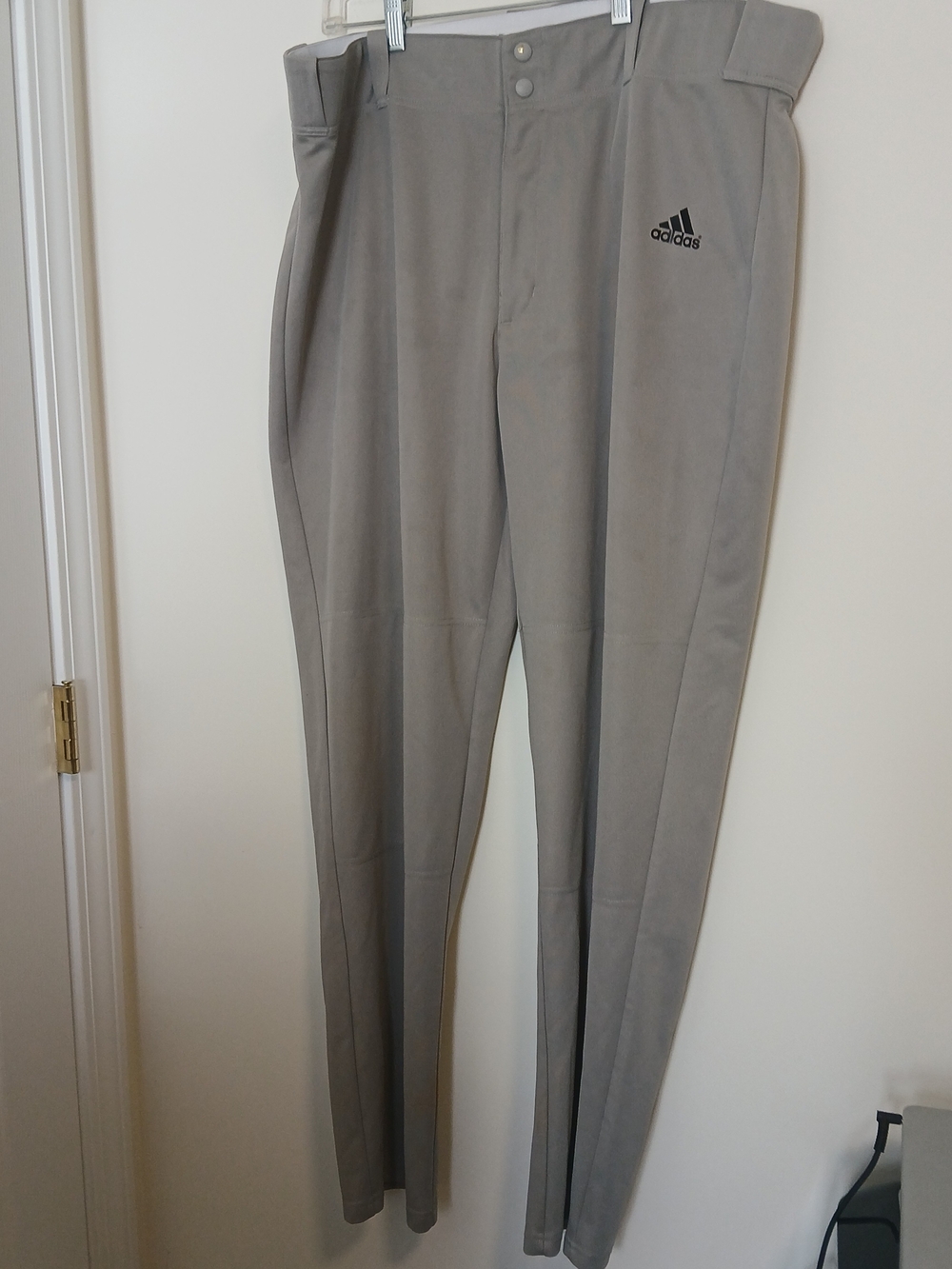 adidas Men’s Light Gray Baseball Athletic Pants